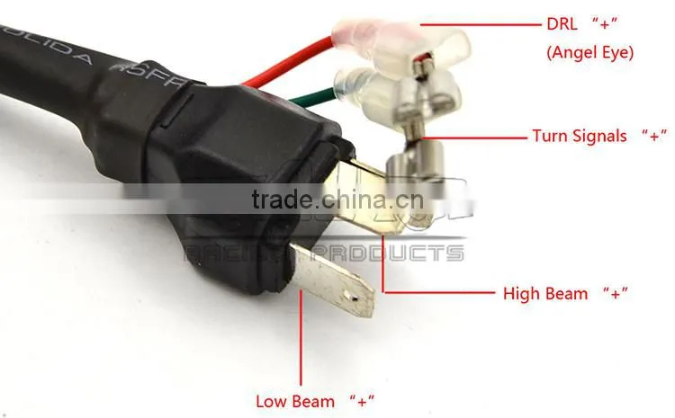Ultra bright Waterproof Round 7" HID LED Projector Head light for Motorcycle Harley Davidson
