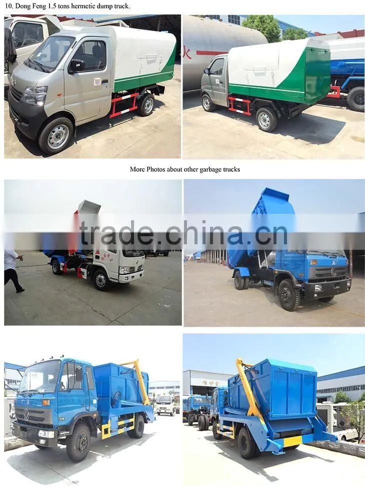 hot sale dongfeng garbage truck, garbage refuse compactor truck