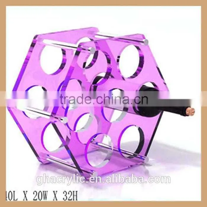 customized acrylic wine display rack