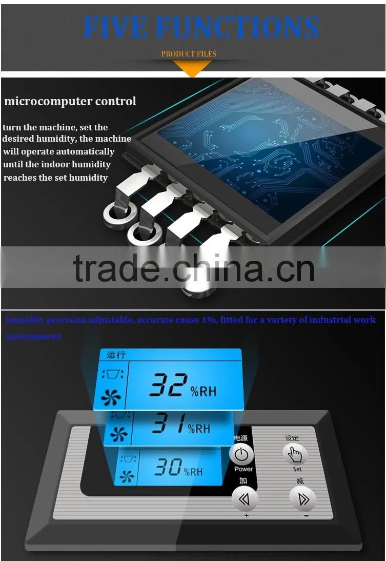 90L/D to 960L/D factory and swimming pool industrial dehumidifier for sale