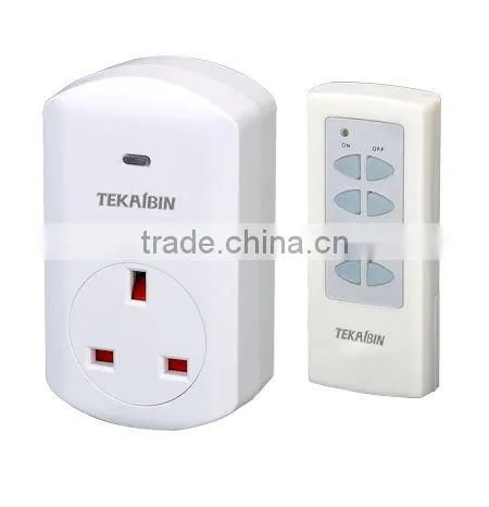 TW68E, 1v1, 1v2, 1v3, 1v4, wireless Remote Control Socket (UK, plug-in)