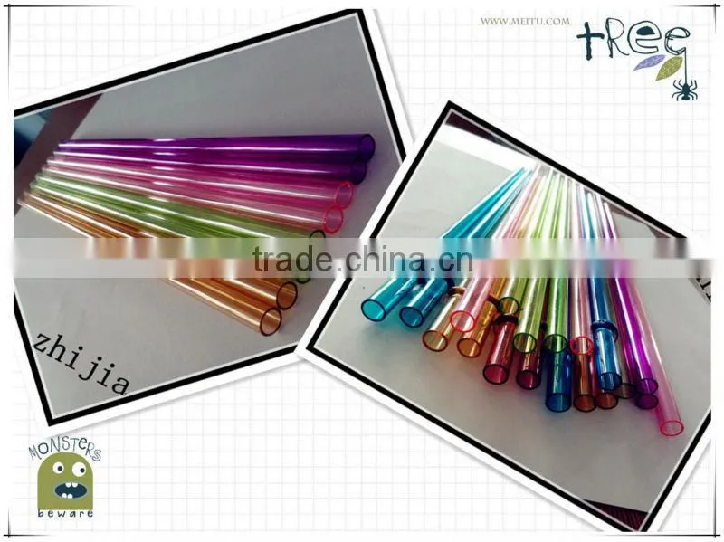 Eco-friendly and straight print drinking straw of pp