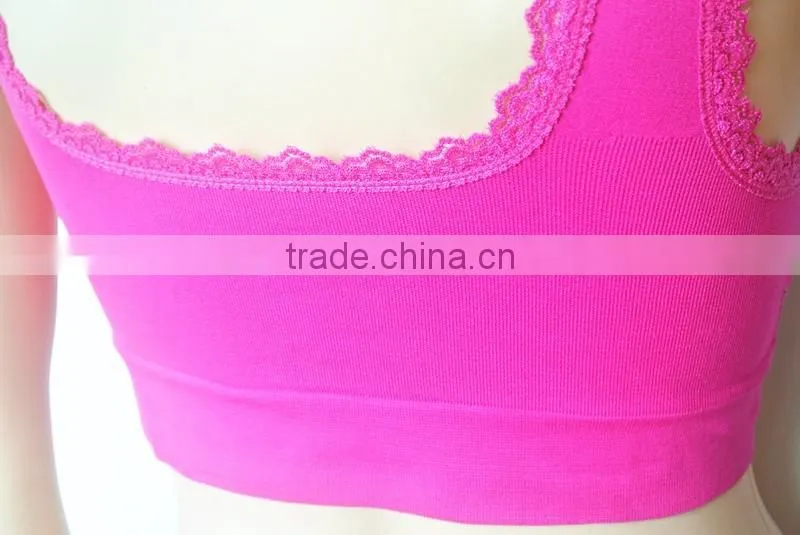 2016 Shantou Sport Bras Seamless Cheap Padded Yoga Bra Tops