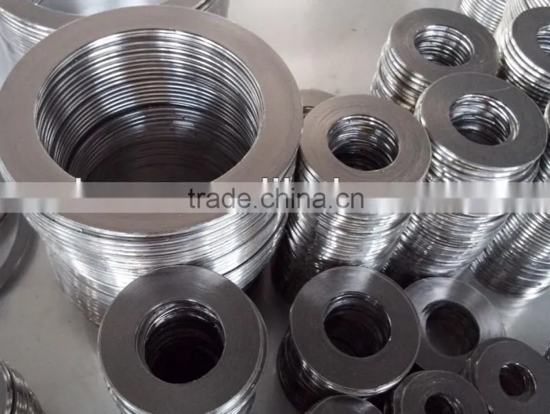 ASME B16.20 carbon steel inner and outer ring spiral wound gasket
