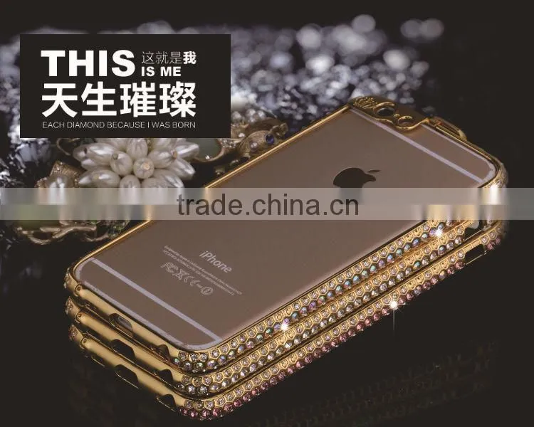 New Design Metal Diamond Bumper Phone Case/Good Price Phone Case