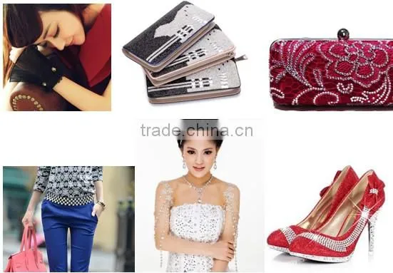 new arrival colorful all types rhinestone mesh trimming roll manufacturer WRT-011