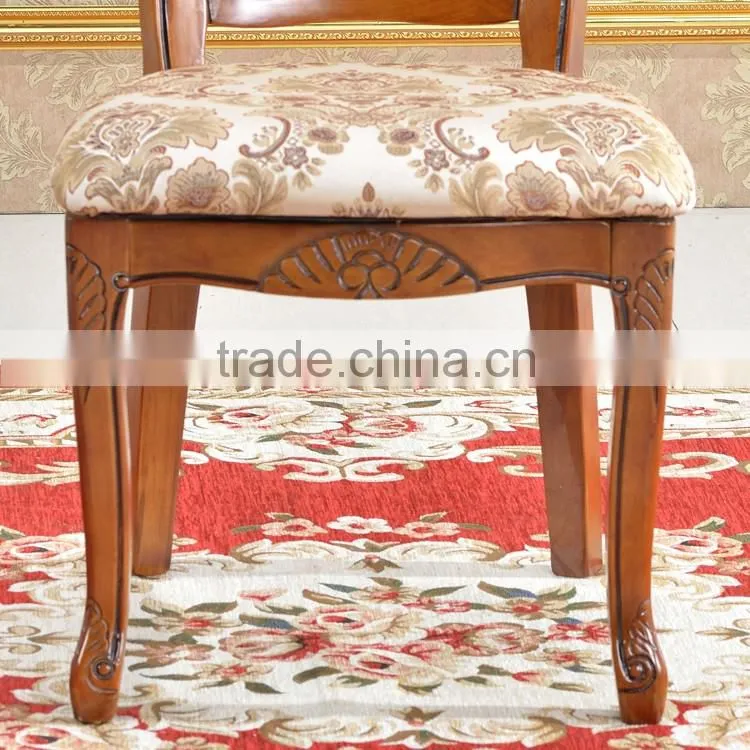 No Folded wood chair baroque wooden dining room chair