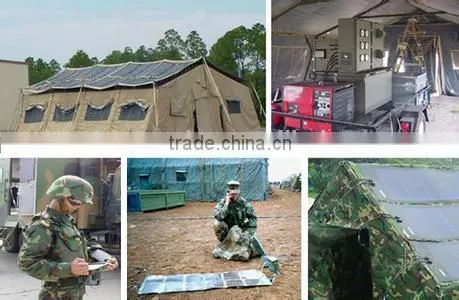 90W 16.5V / 12V FLEXIBLE CIGS THIN FILM PORTABLE solar charger for Military equipment