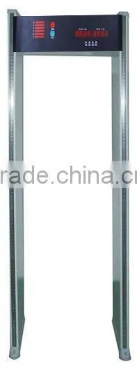 professional 6 multi zones walk-through metal detector