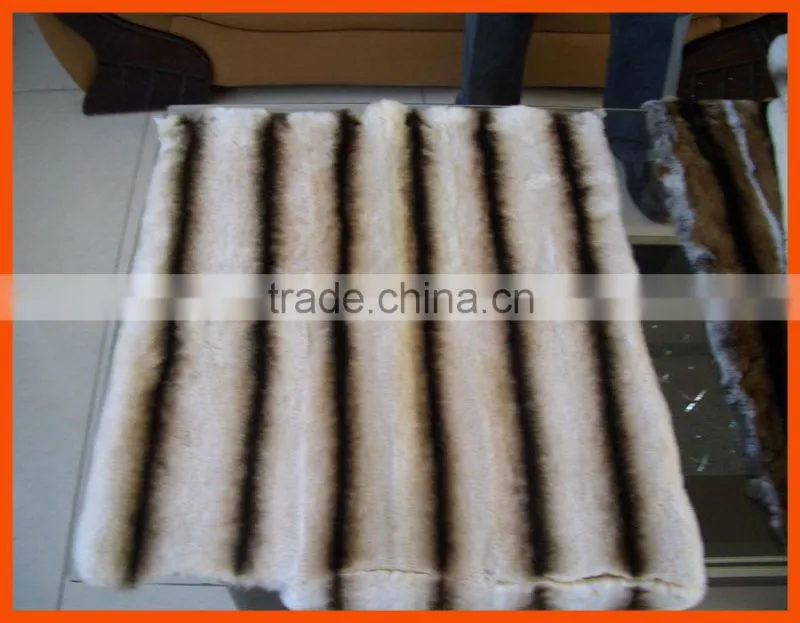 Tanned real rex rabbit fur skins for garments
