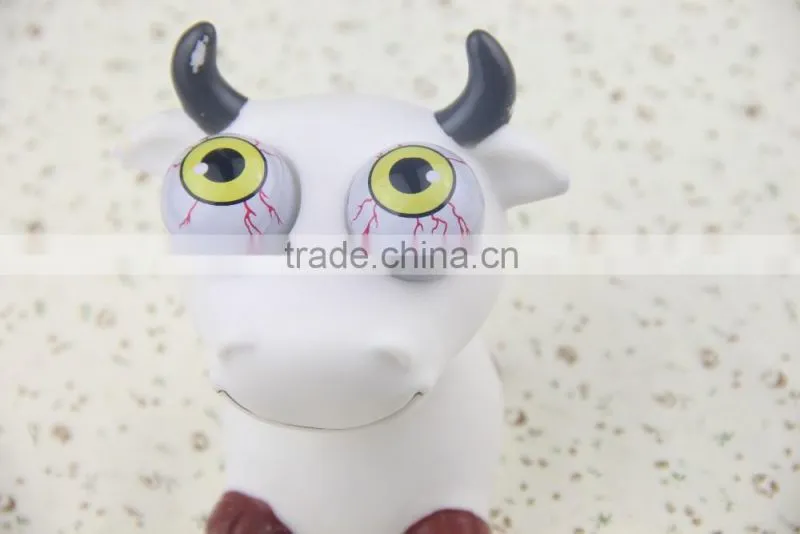 soft pvc vinyl eyes pop out animal toys ,eye pop squeeze toy