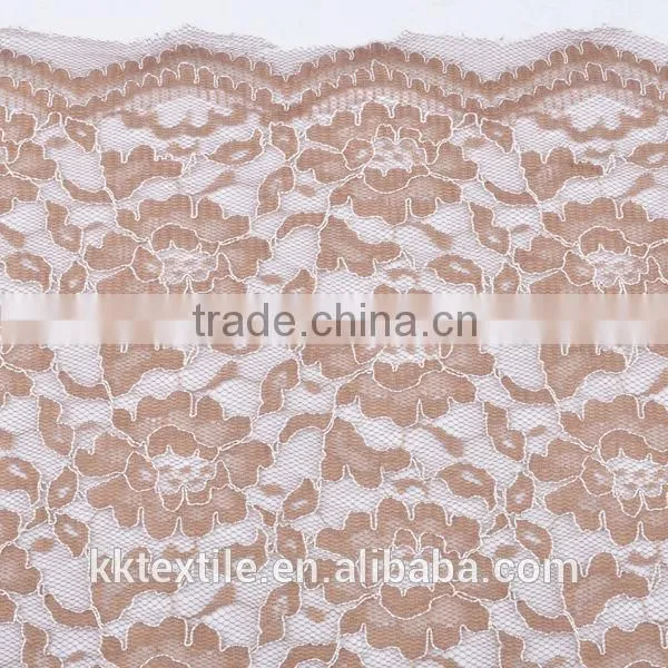 New arrival China supplier guipure lace fabric with 100% nylon mesh fabric