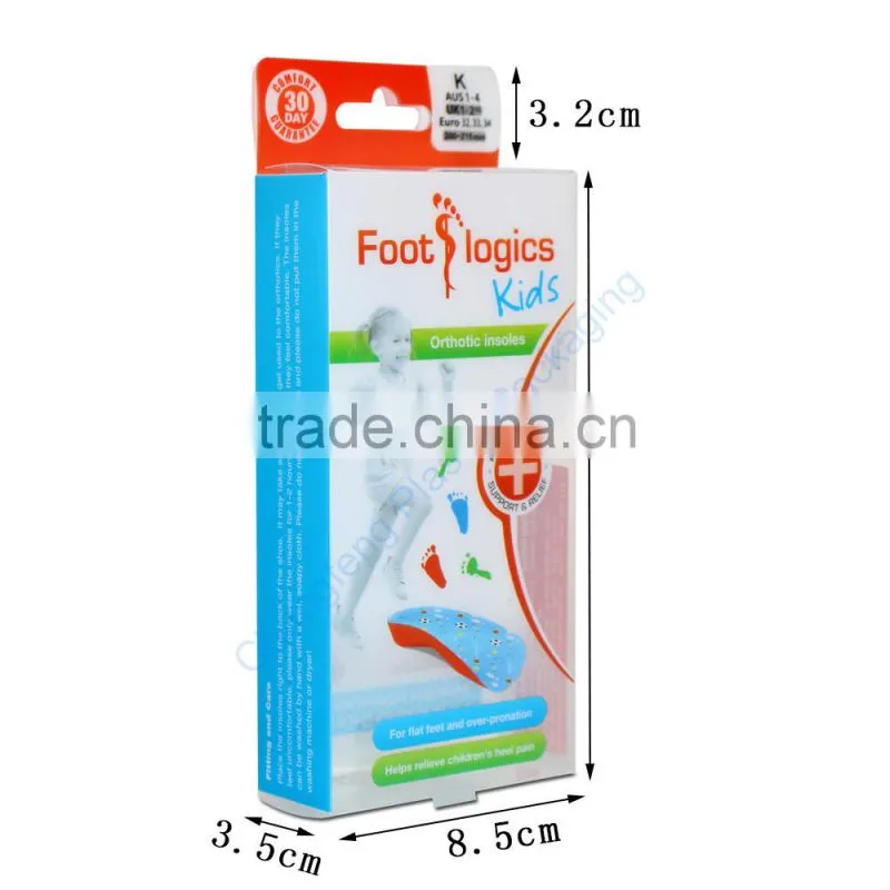 Offset Printing PP Plastic Packaging Box for Insole Packaging