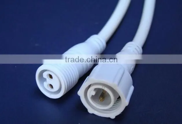 2 Pin/3 pin IP68 Waterproof Power Connector Cable with Male and Female
