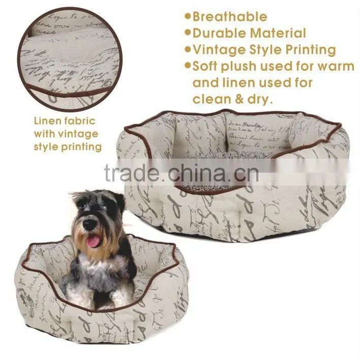 Luxury Pet bed linen fabric with vintage style