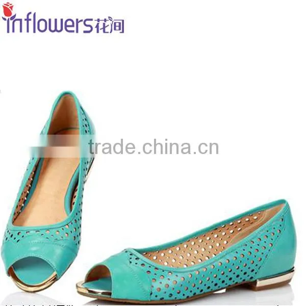 Wholesale OEM ODM genuine leather flat shoes middle-aged women shoes flat shoes