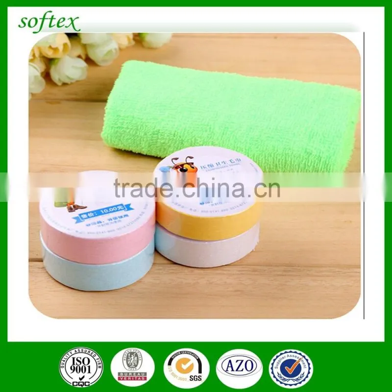 gift , hotel, restaurant Application 100%Cotton Material compressed towels magic towel