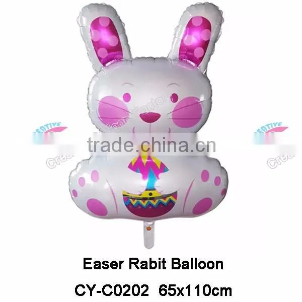 New Design Big Size Easter Rabit Helium Foil Balloon Easter Balloon