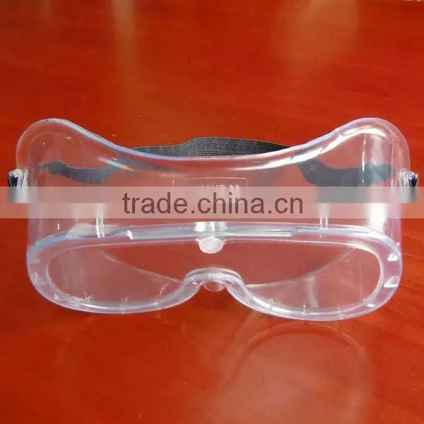 2015 hot selling safety goggles 100% PVC worker's eye protective safety goggles PVC safety goggles manufacturer in China