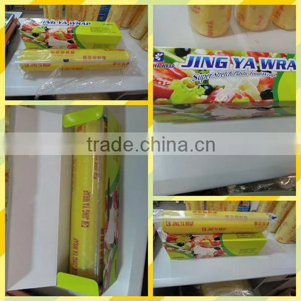 pvc food wrapping/best selling stretch film/cling film with big rolls