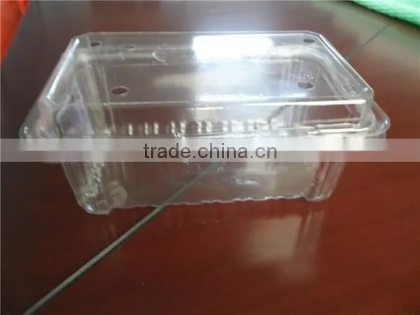 PET / PVC plastic fruit packaging box for grape