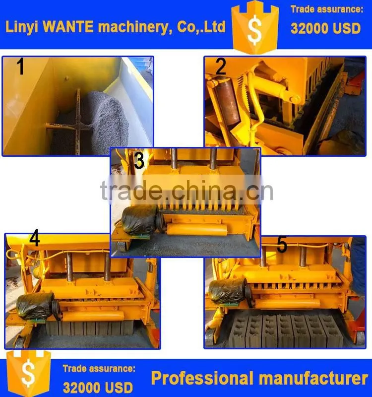 WT6-30 High quality hot sale concrete hollow blocks molds with design