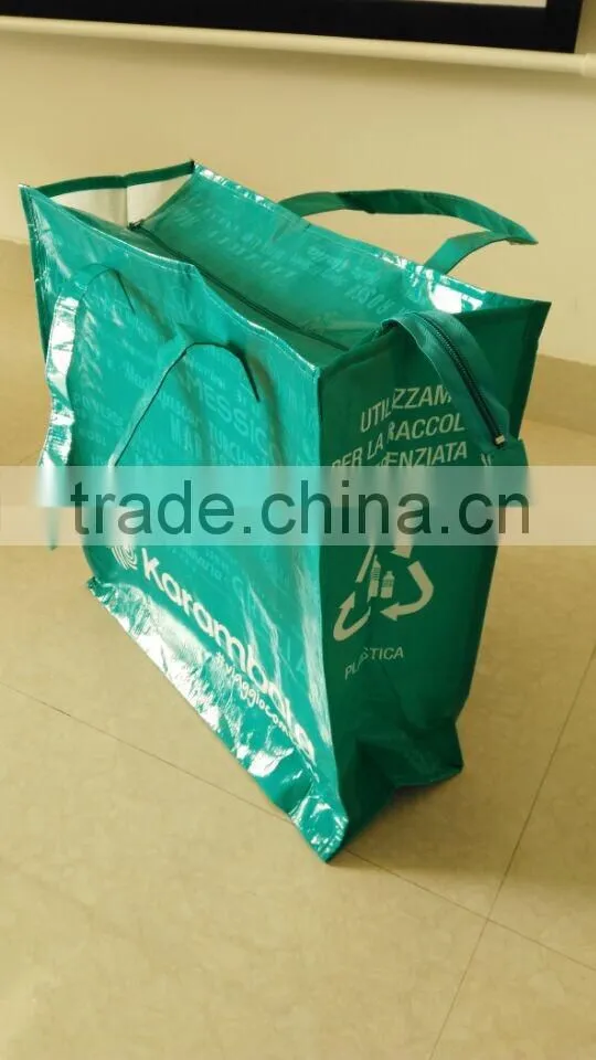 pp shopping bag supermarket woven bag foldable