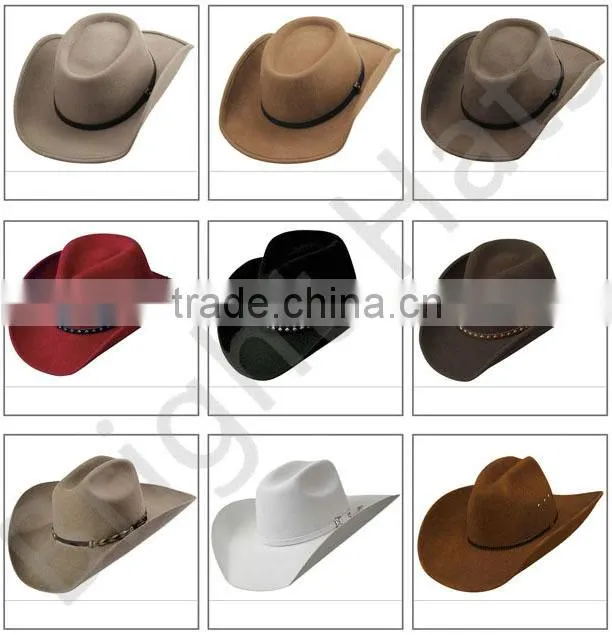 100% Wool Felt Hat Fashion Custom Wool Felt Fedora Hat