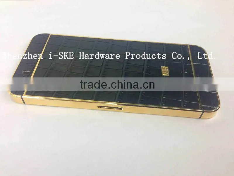 Luxury Christmas gift and popular design for iphone 5 5s 24kt gold cover