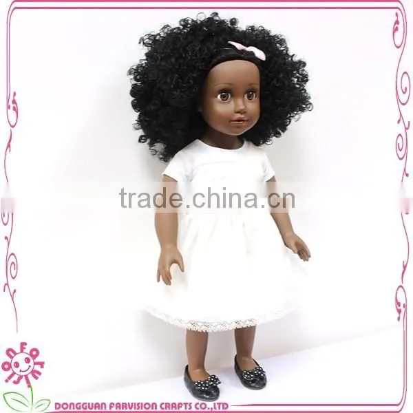 18 inch African vinyl doll oem