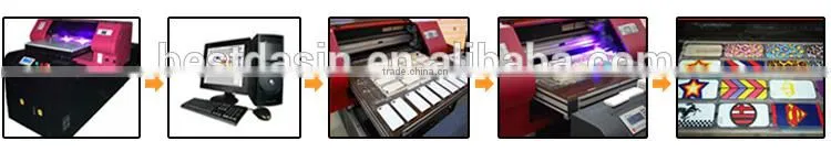 Glass advertising sign UV printer one time's printing high firmness