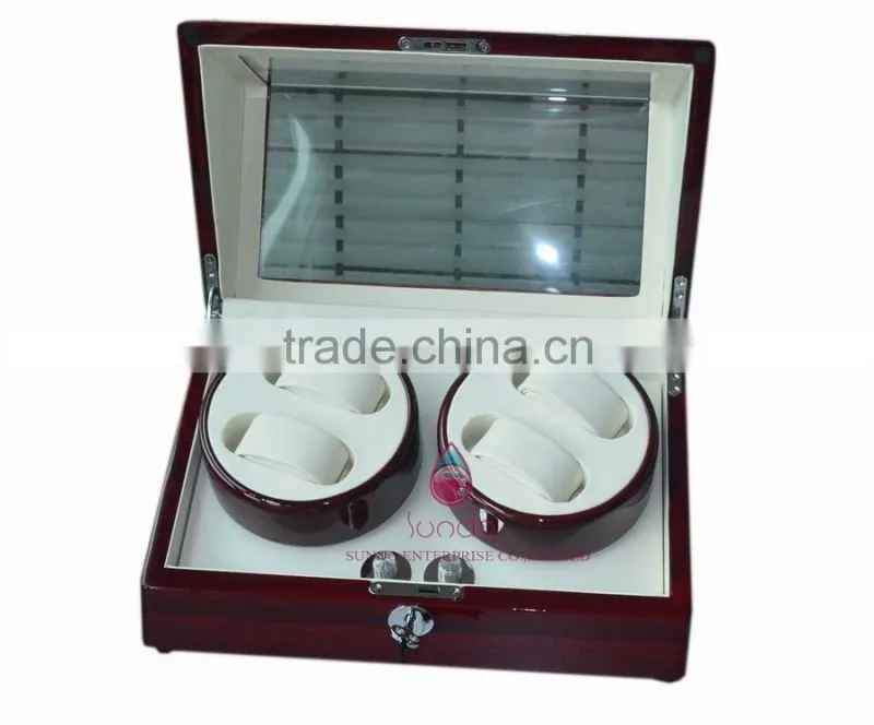 Fancy smart wood watch winder box luxury