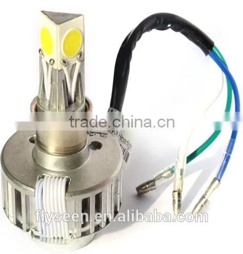 New Design No Fan Good quality high lumen universal motorcycle led headlight 18W, 6000k motorcycle led headlight