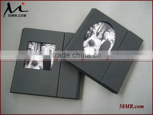 Leather DVD Box,Black PU CD Case