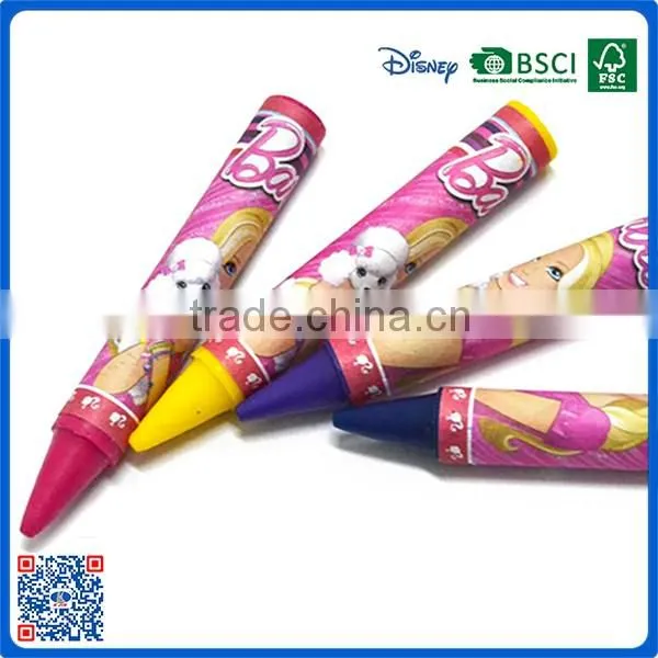 2016 Wholesale environmental 4 color crayon into paper box for drawing