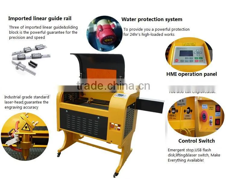 hot sale GY-4060 laser engraving and cutting machine from China(mainland)
