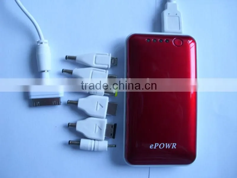 3000mah portable power charger for iphone/ ipad/ipod/ Samsung/HTC