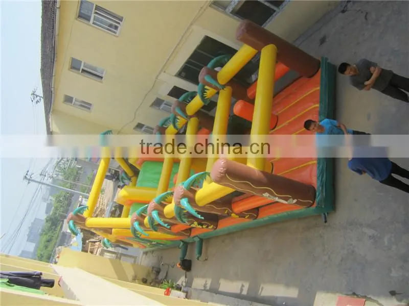 Popular Large Funny PVC Cartoon Slide Inflatable Obstacle