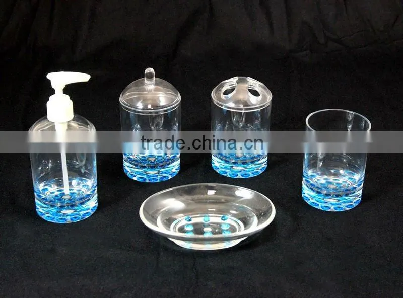 Rainbow Powdercoated hexagon Bathroom Accessories Set
