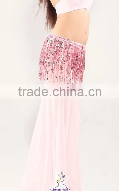 swegal SGBDJ13005 fashion light sexy belly dance paillette hip scarf
