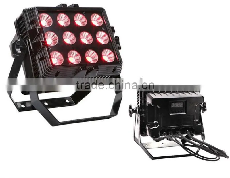 12pcs 15W led rgb 3 in 1 wall wash outdoor waterproof led par dj light
