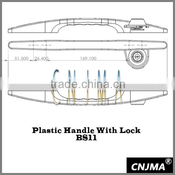 BS11 Freezer door handles plastic handles