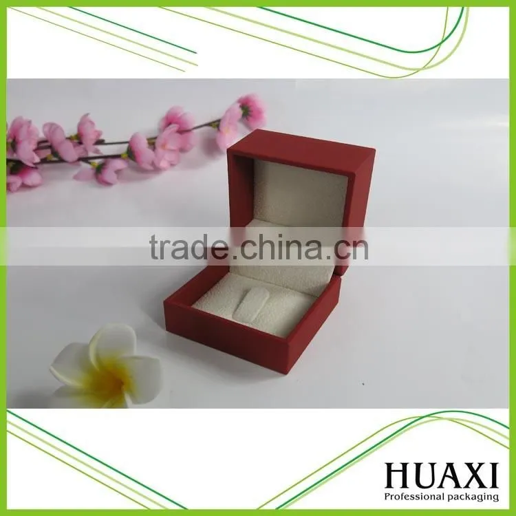 Luxury Set Red Leather Custom Logo Printed Jewelry Boxes Gift Boxes