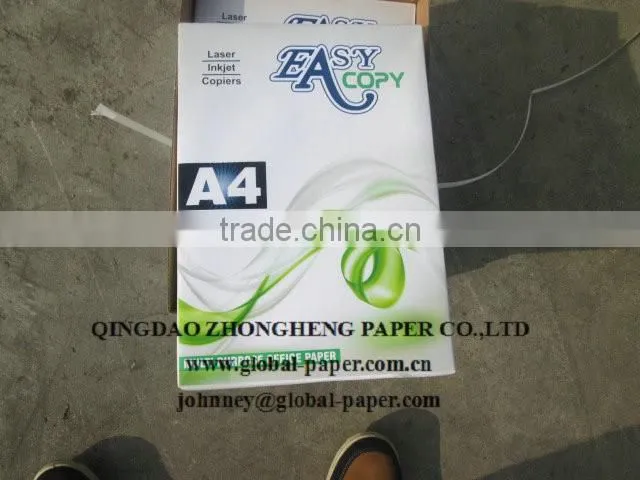 A4 size(210*297mm) Super White color copy paper-Top quality and best price