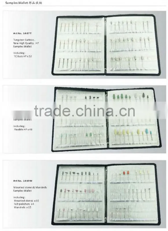 1408P Flexible Polisher Sample Folder Dental Instruments Professional Kits Silicone Polisher Sample Collection
