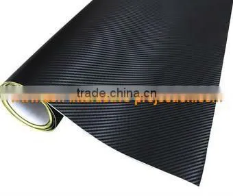 Best price great promotion black 3D carbon fiber vinyl film