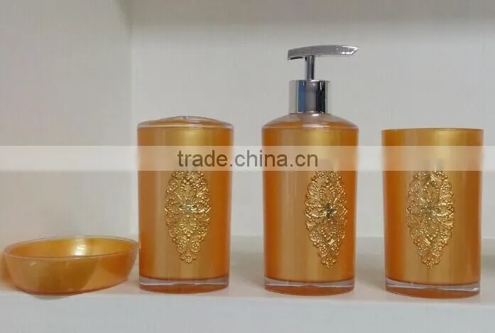 Hot selling promotional plastic bathroom sets