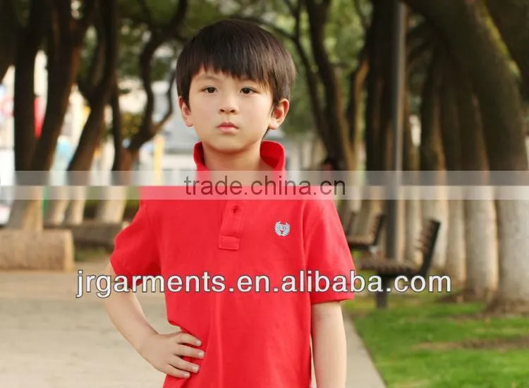 EMB kids polo shirts wholesale pure coulor t-shirt wih short sleeve