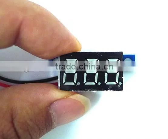 Blue LED Vehicles Motor Voltage Panel Meter Digital Voltmeter 3.3-30V