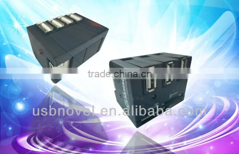 USB 2.0 COMBO Card Reader with 3 USB Port